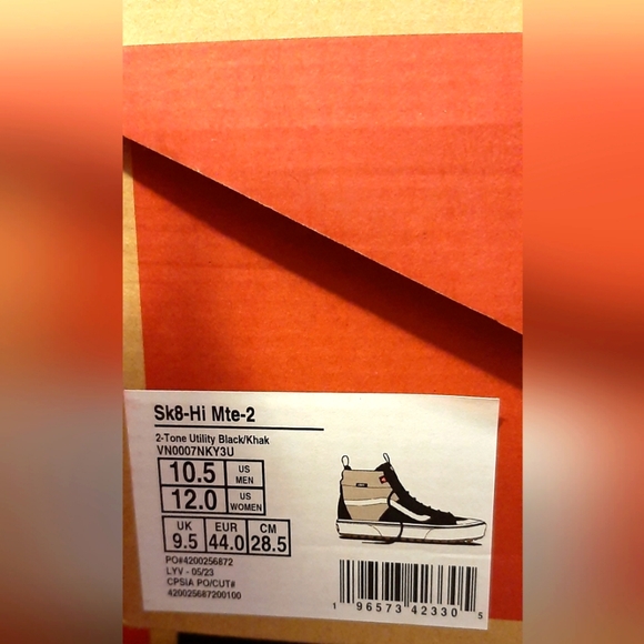 Vans Sk8-Hi Mte-2  2-Tone Utility *NWT* - Picture 10 of 10